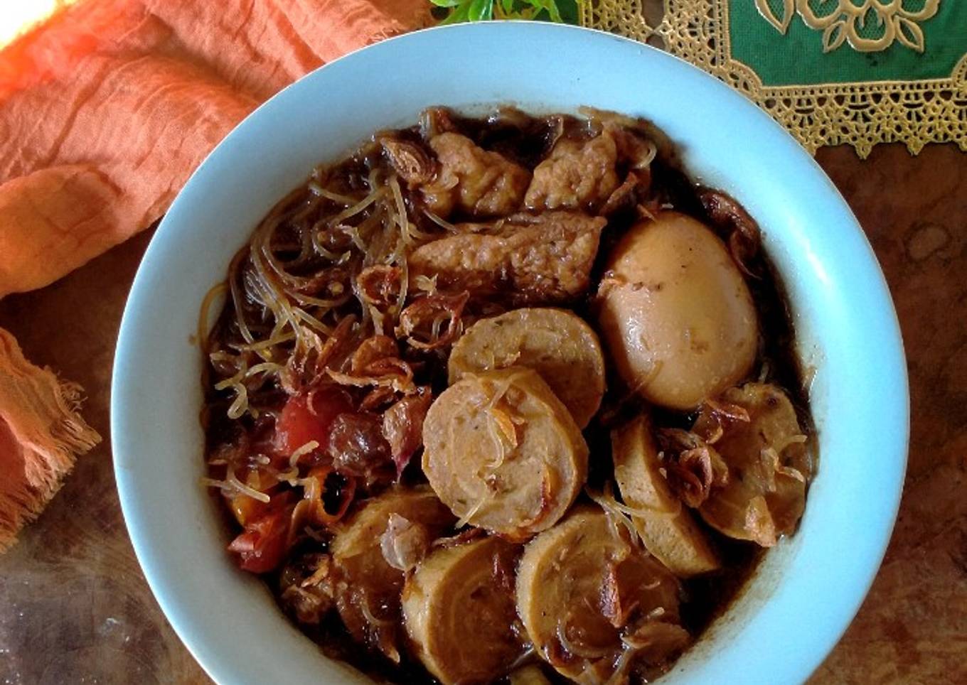 Semur tahu rolade + telur