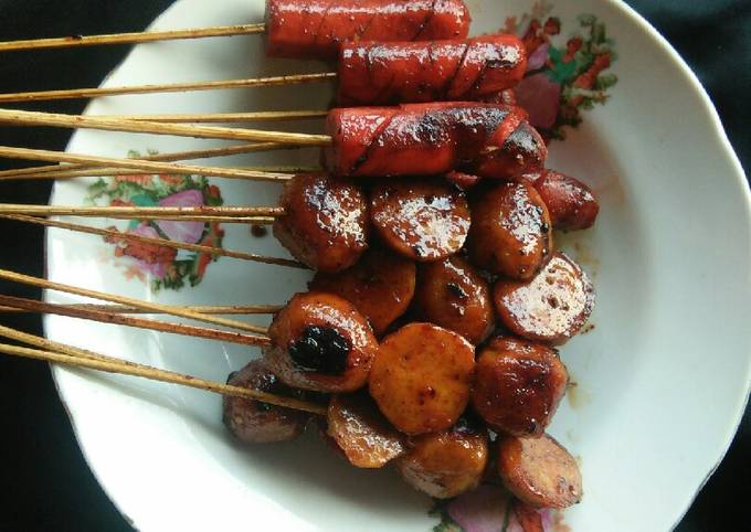 Resep Bakso Dan Sosis Bakar Bumbu Simpel Meresap 🍢👌 Oleh Rozalia