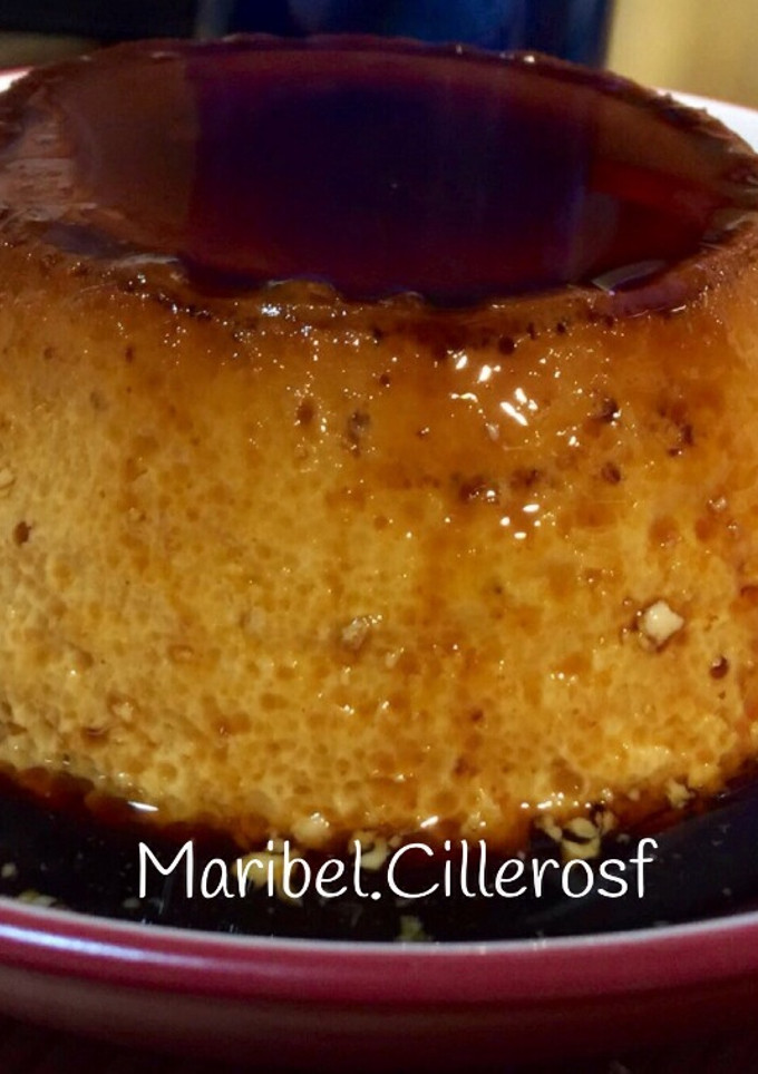 Una foto de Flan de café