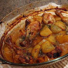 A picture of Roasted Beer Chicken.