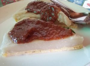 Una foto de Torta 'flan' de leche de arroz (vegan)!