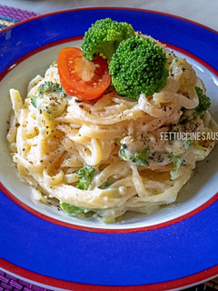 Foto resep Fettuccine Saus Keju Brokoli