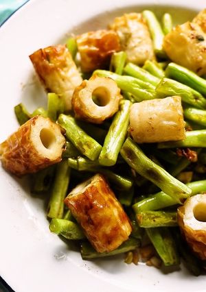 四季豆炒竹輪 的食譜成品照片