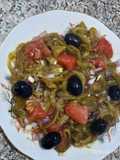 Salade des poivrons verts