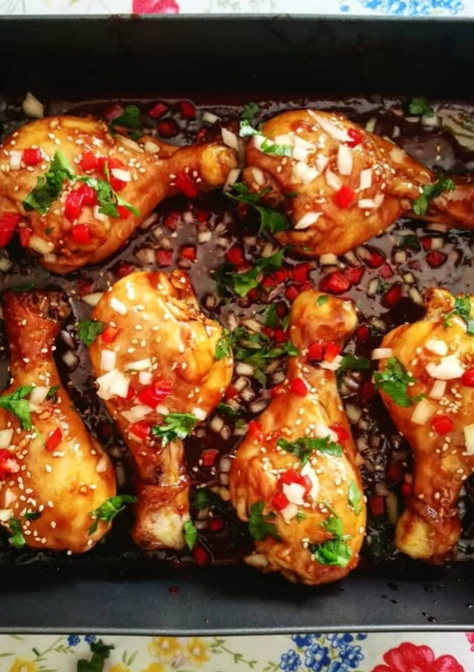 Una foto de Jamoncitos de pollo al horno