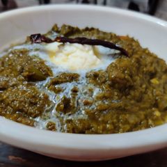 A picture of Sarso ka saag.