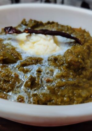 A picture of Sarso ka saag.