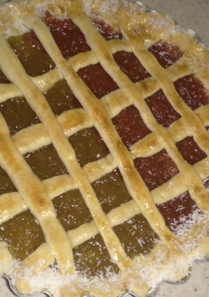 Una foto de Pasta frola con harina leudante, sin manteca ni margarina