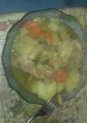 Una foto de Estofado de alas de pollo