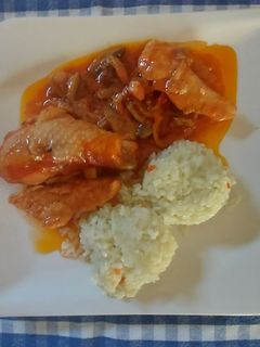 Lecsós csirke recept fotója