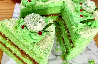 Langkah Mudah untuk Menyiapkan Klepon Cake Untuk Pemula