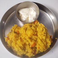 A picture of Comfort food-- Vegetable Khichdi.