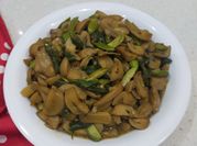 Gambar tumis jamur merang pete