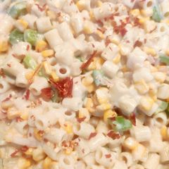 A picture of Cheesy wheat pasta.