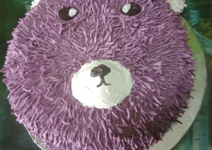 Kue Tart Beruang 🐻 ungu