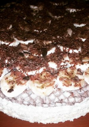 Фото Вафельный торт с бананами 🎂🍌.