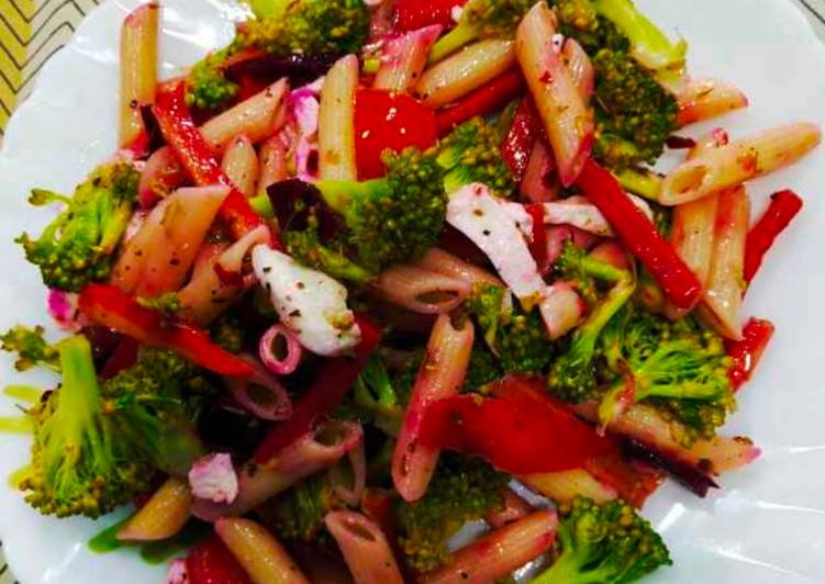 Steps to Prepare Ultimate Veggie alfredo salad