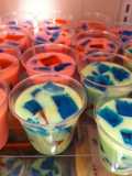 Gelatina divertida de cuadritos (mosaico)