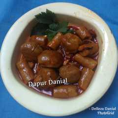 A picture of Sosis Bakso Asem Manis.