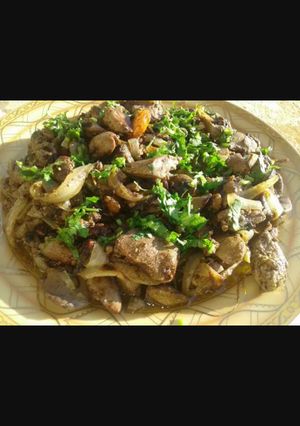 صورة لوصفة كبدة بالبصل (سودة)