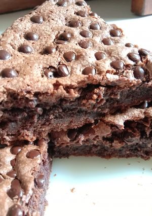 Foto resep Kue coklat beng beng simple