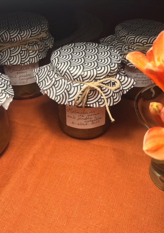 Una foto de Mermelada de manzana con jengibre y canela, en microondas