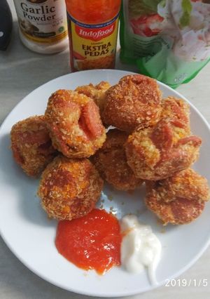 Foto resep Bebola Roti goreng sosis