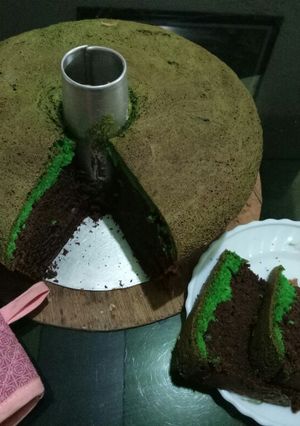 Foto resep Bolu jelly coklat pandan
