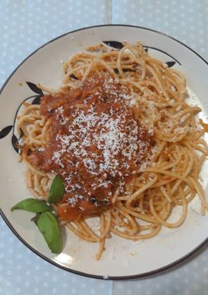 Tonhalas spagetti recept fotója