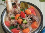 Gambar sup daging sapi serai