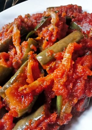 Foto resep Balado terong ikan teri