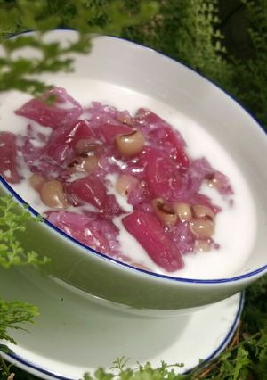 Hình của món Chè đậu trắng sake.
