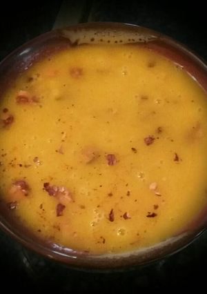 A picture of Butternut squash soup.