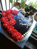 Anniversary chocolate vanila cake