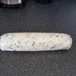 Blue cheese chive butter log