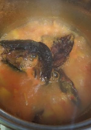 Foto resep Labu Kuning dengan Ikan Asap