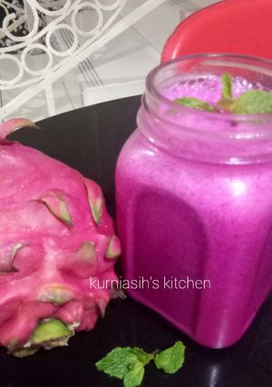 Foto resep Jus Buah Naga Soda