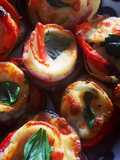 Berenjena 🍆 cebolla, queso 🧀 zuquini, tomate 🍅