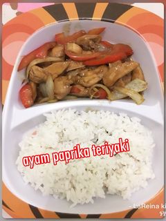 Foto resep Ayam paprika teriyaki (bekal TK)