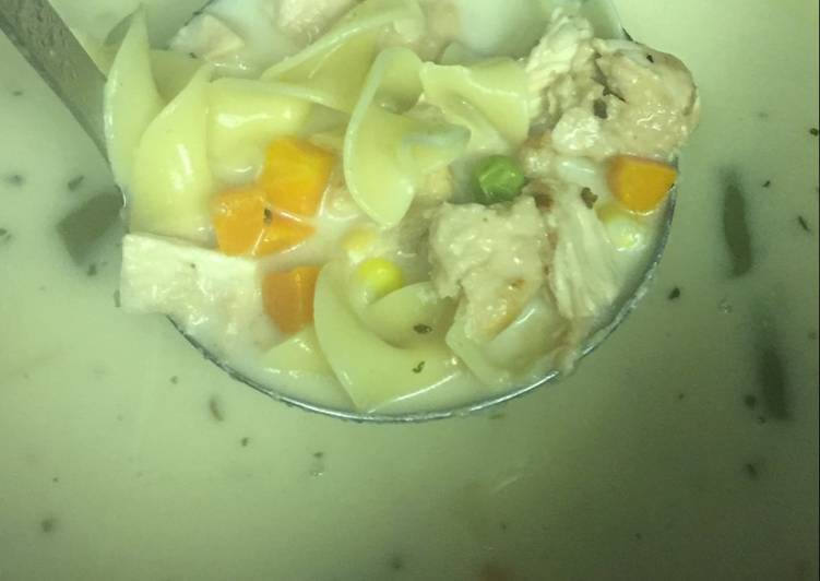 Step-by-Step Guide to Prepare Speedy Simple Creamy Chicken Noodle Soup