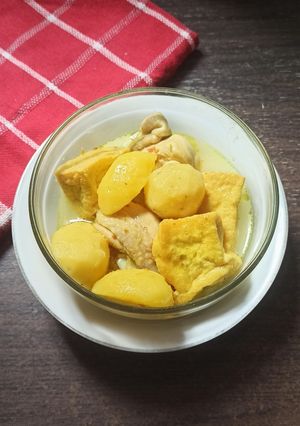 Foto resep Opor ayam kentang tahu