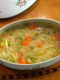 Sopa de fideos a la francesa