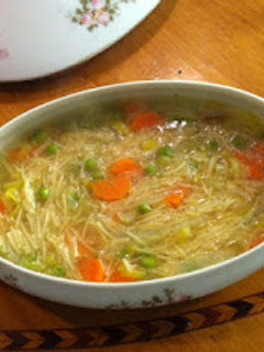 Una foto de Sopa de fideos a la francesa