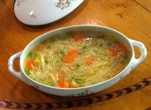 Una foto de Sopa de fideos a la francesa
