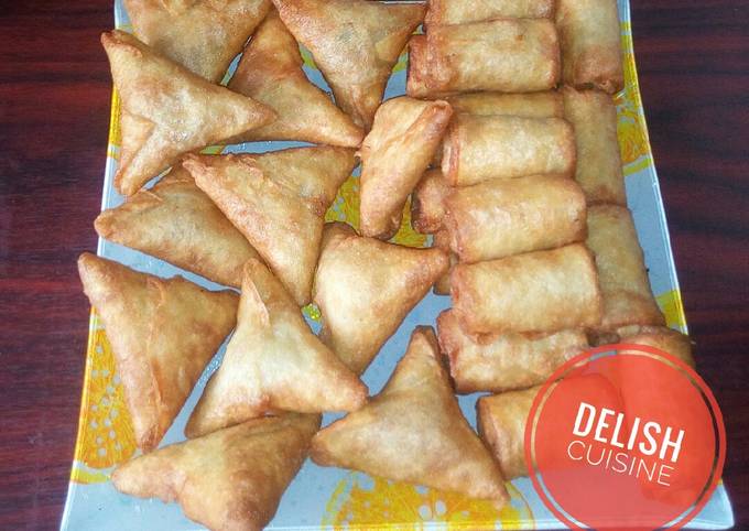 Step-by-Step Guide to Make Ultimate Samosa and spring rolls 😍😍😍