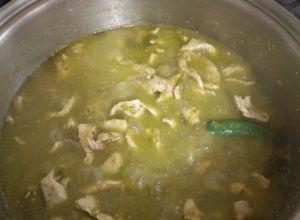 Una foto de Bistec de cerdo en salsa verde