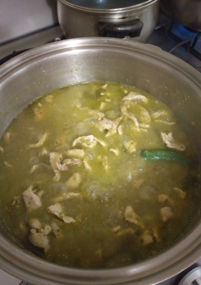Una foto de Bistec de cerdo en salsa verde