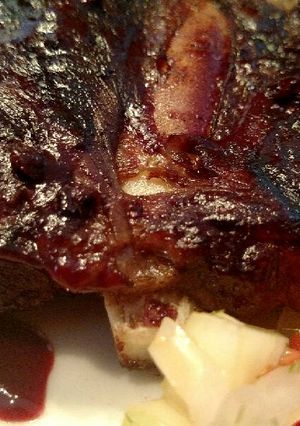 A picture of Blueberry Chipotle Barbeque Sauce.