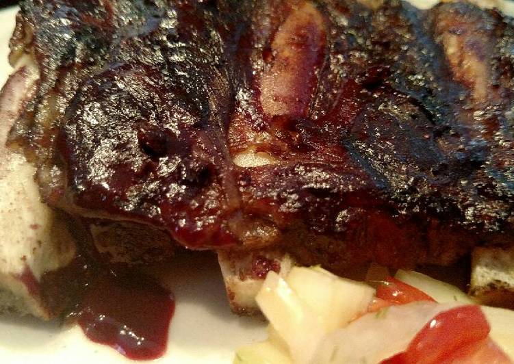 Recipe of Quick Blueberry Chipotle Barbeque Sauce