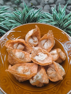 Foto resep Pangsit Goreng isi Ayam Tahu